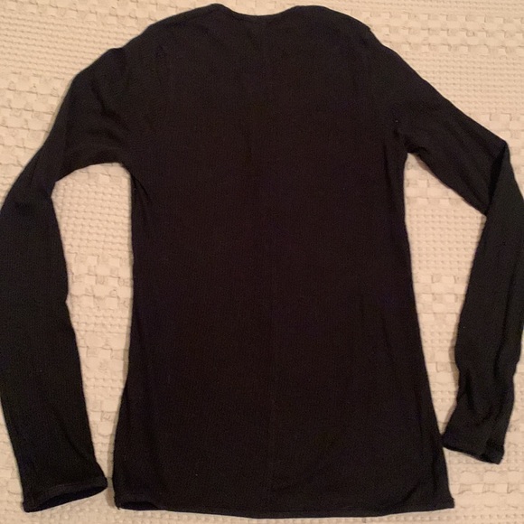 Like New Monrow Long Sleeve Rib Crew Black Small - Picture 9 of 9